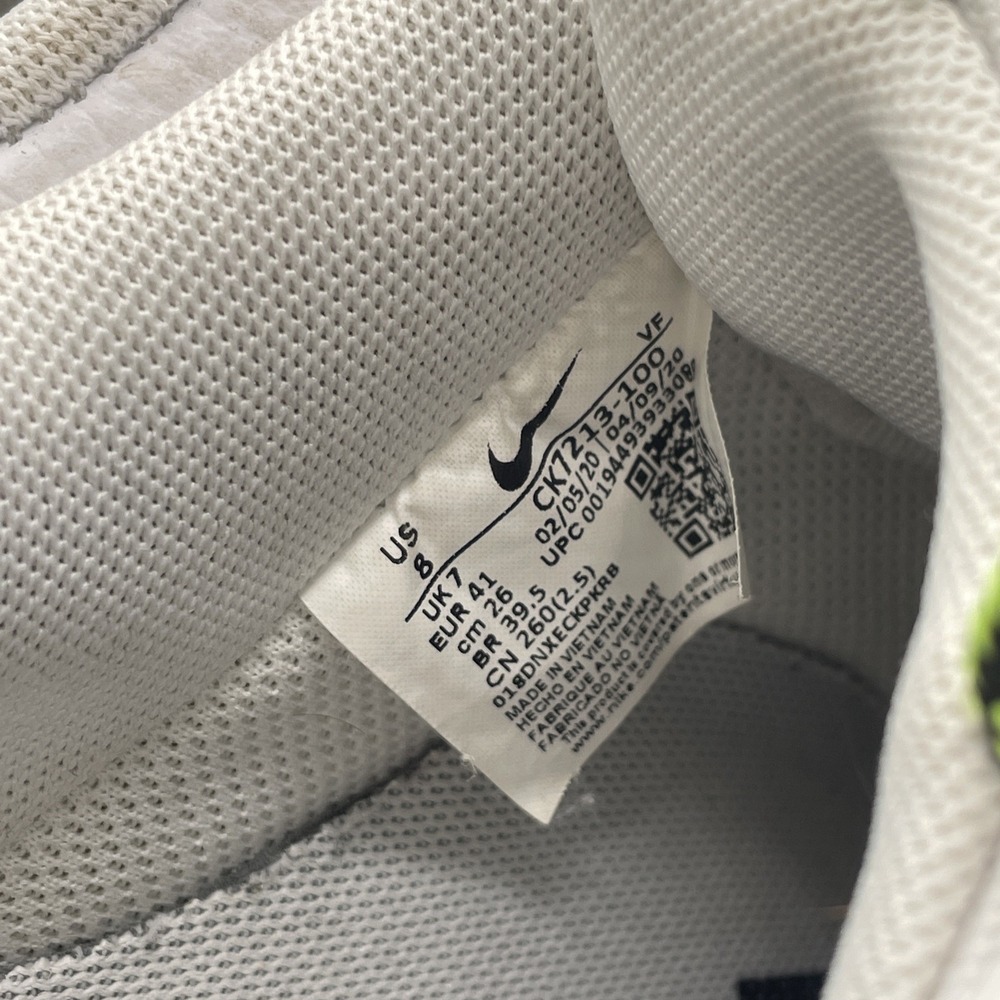 Nike Air Force 1 World Wide Pack White/Green/Blue Size 8 CK7213-100 - Picture 5 of 9